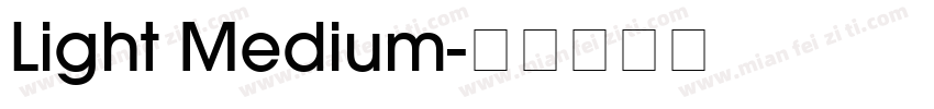 Light Medium字体转换